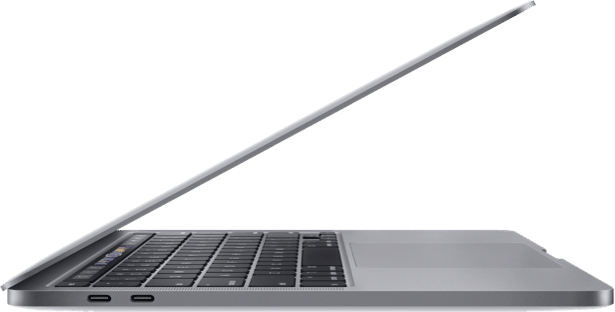 MacBook Pro 13 inch - Space Gray - 2020 (side)