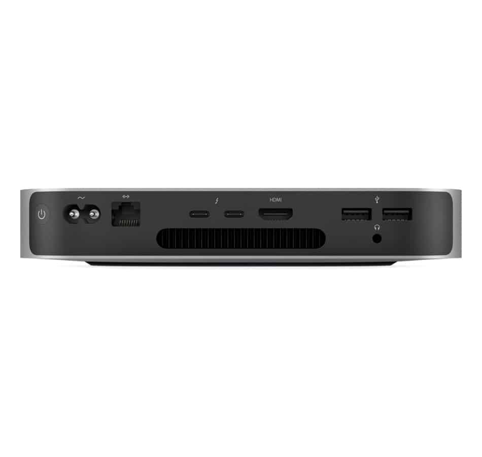 Mac Mini poorten achterkant 2020