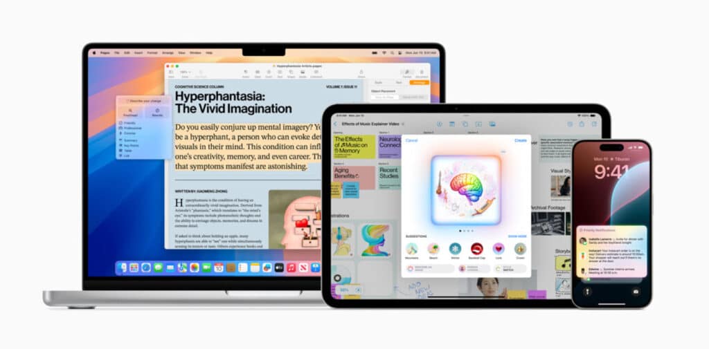 Apple Intelligence kernfuncties