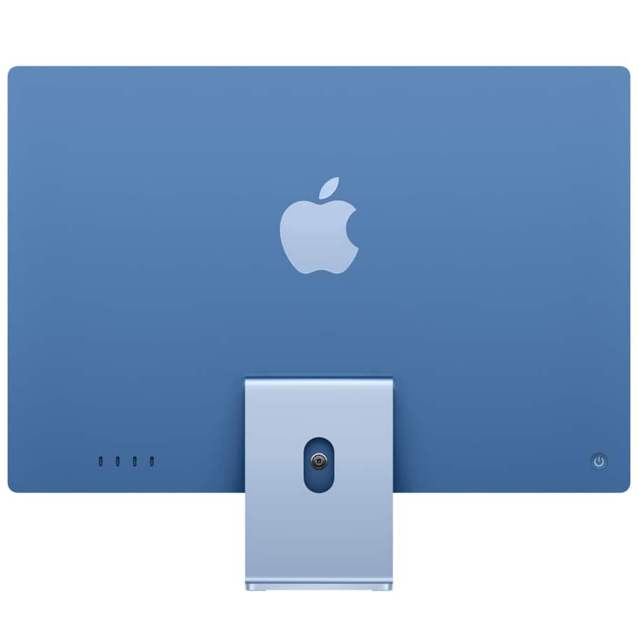 iMac 24 inch M4 blue 2025 - Back 4 poorten
