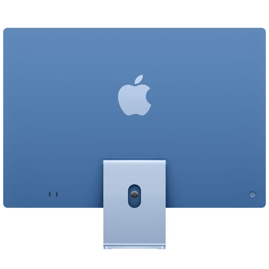 iMac 24 inch M4 blue 2024 back