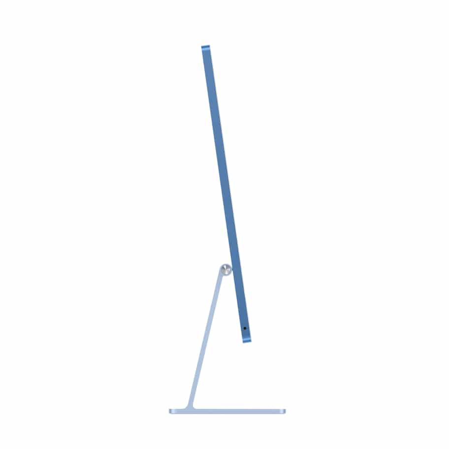 iMac 24 inch M4 blue 2024 side
