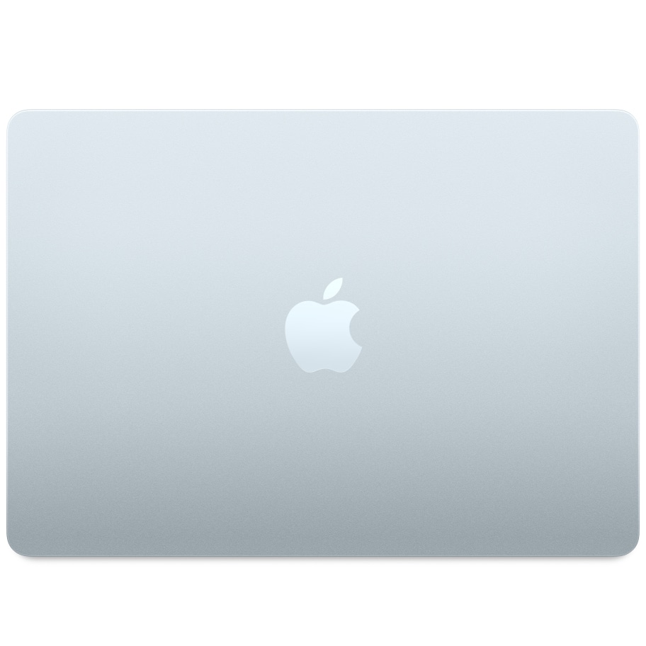 MacBook Air 13 inch M4 Sky Blue 2025 - top