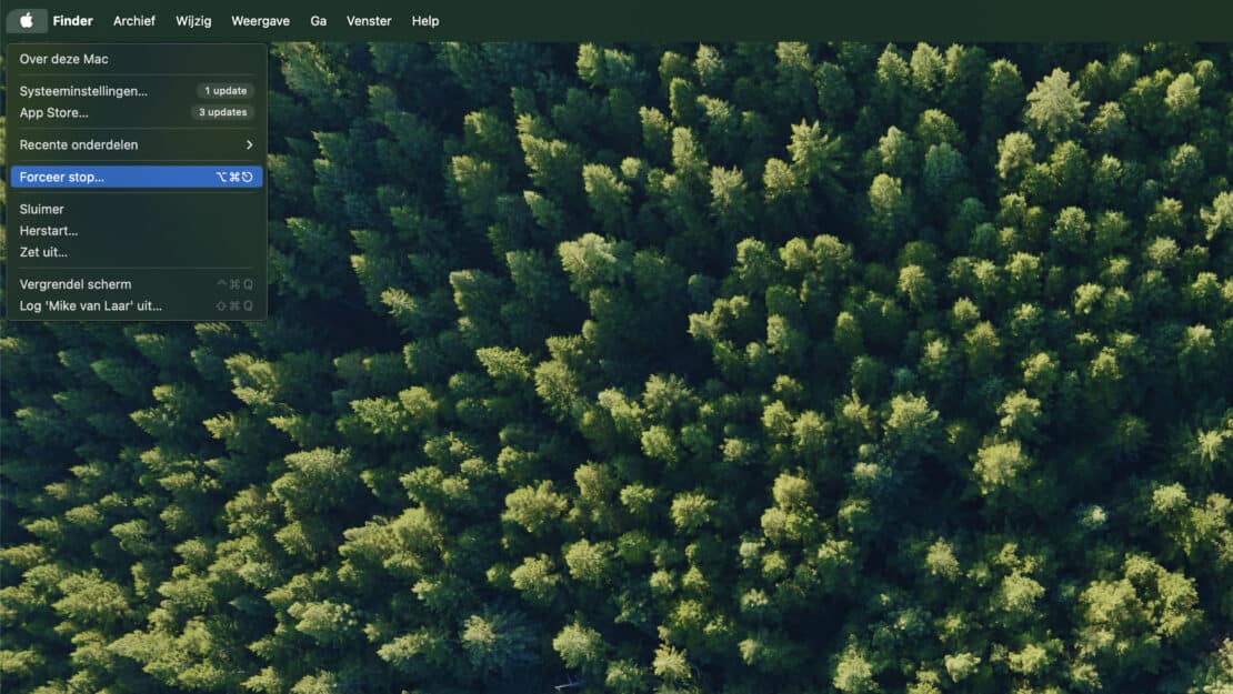 Hoe werkt de forceer stop functie op jouw Mac?